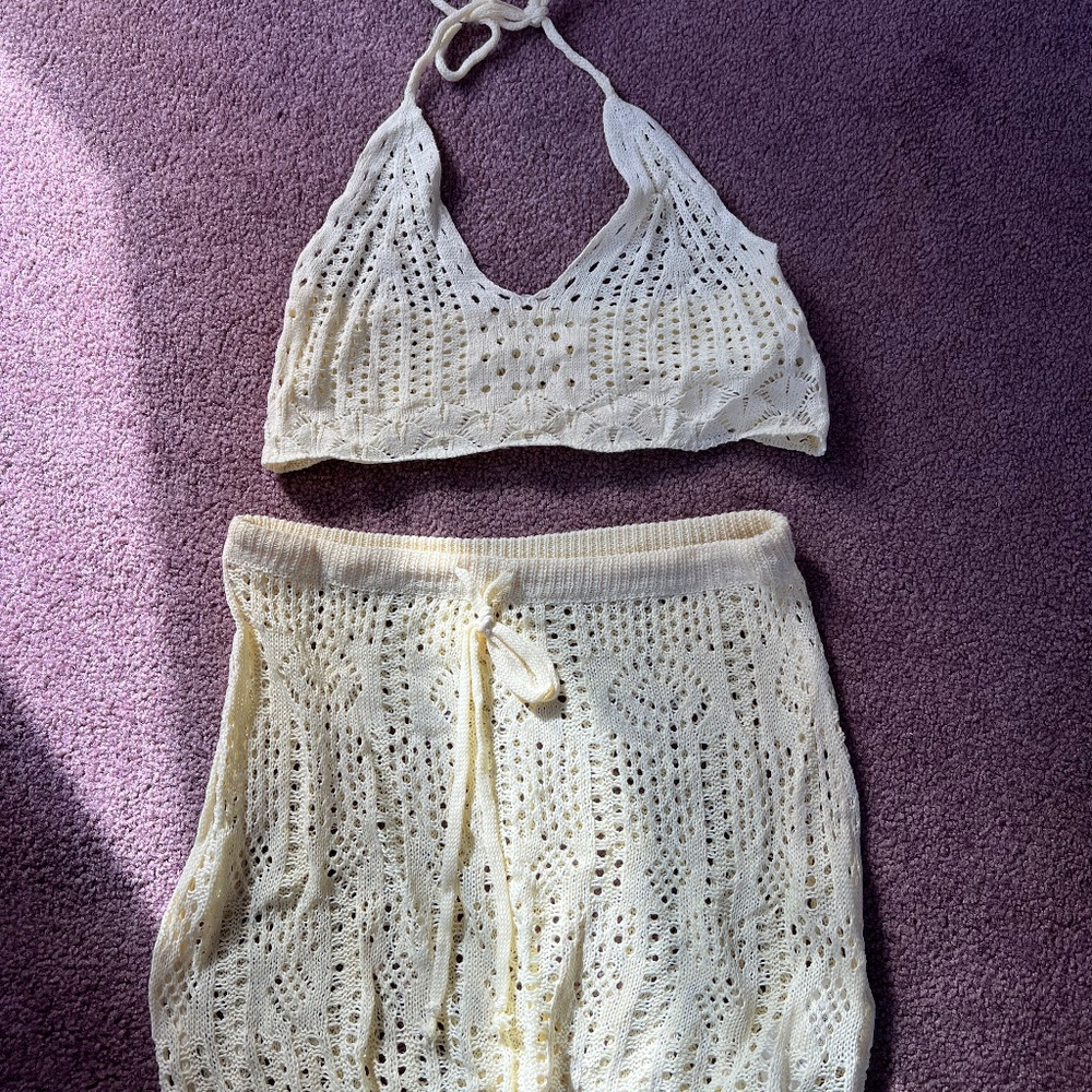 2 Piece Bathing Suit Cover Up